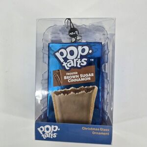 Kat & Annie Pop-Tarts Pastry Glass Christmas Ornament Food Whimsy